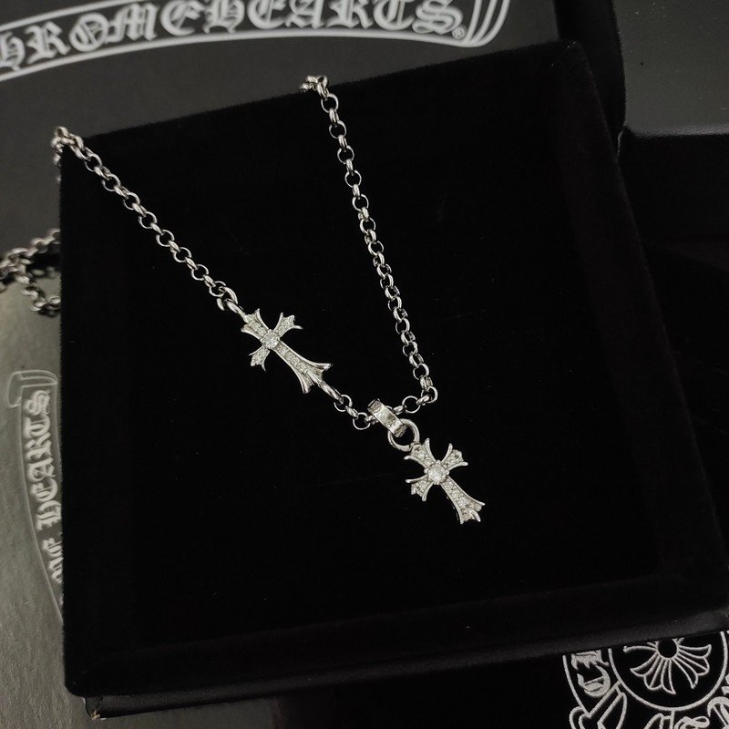 Подвеска Chrome Hearts Decorated Cross And Symbols "Silver" фото № 4