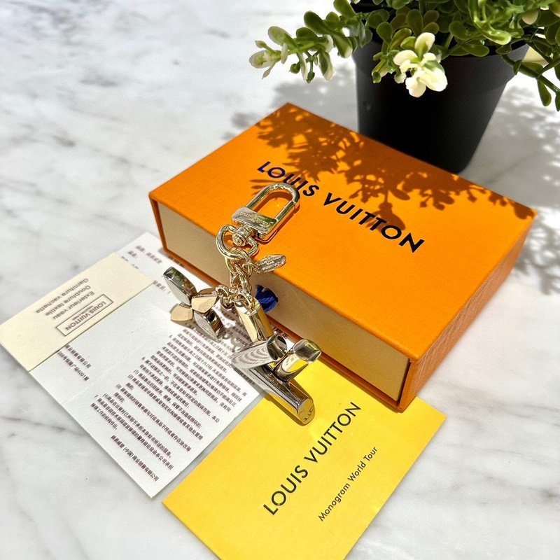 Брелок Louis Vuitton Big Logo Symbols "Silver" фото № 6