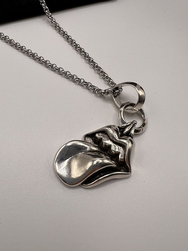 Подвеска Chrome Hearts Pendant Lips "Silver" фото № 5
