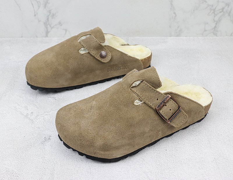 Birkenstock Boston Shearling "Tobacco Brown" фото № 5