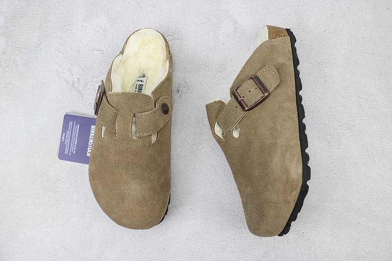 Birkenstock Boston Shearling "Tobacco Brown" фото № 6