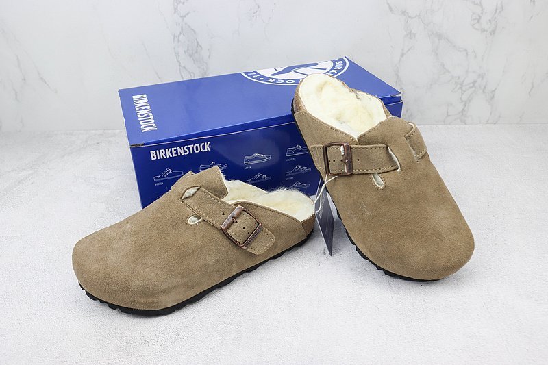 Birkenstock Boston Shearling "Tobacco Brown" фото № 7