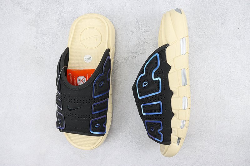 Nike Air More Uptempo Slide "Black Sanddrift Iridescent" фото № 6