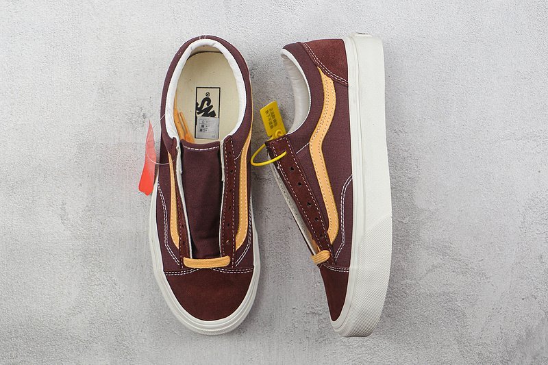 Vans Old Skool "Dark Brown/Orange" фото № 7