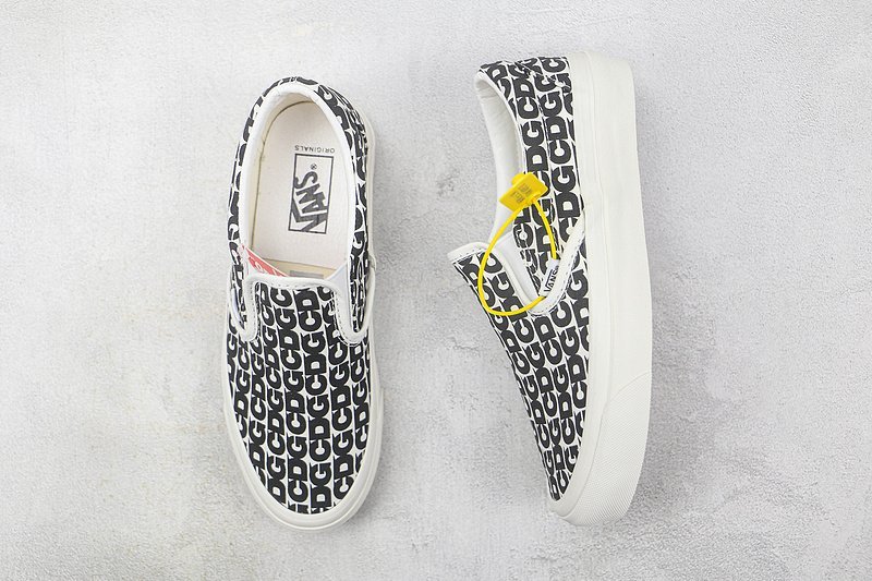 Comme des Garcons x Vans Slip-On "White/Black" фото № 7
