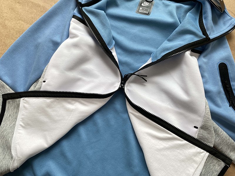 Худи Nike Tricolor ZIP "Blue/White" фото № 7