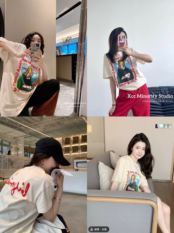 Футболка We11done SmileBitterly "Beige" фото № 5