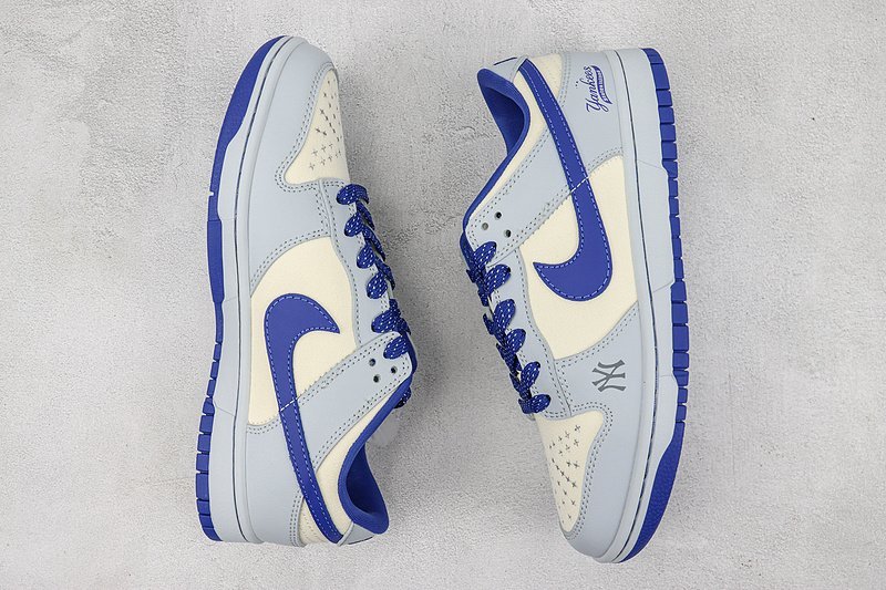 Nike SB Dunk Low MLB "White/Blue" фото № 7