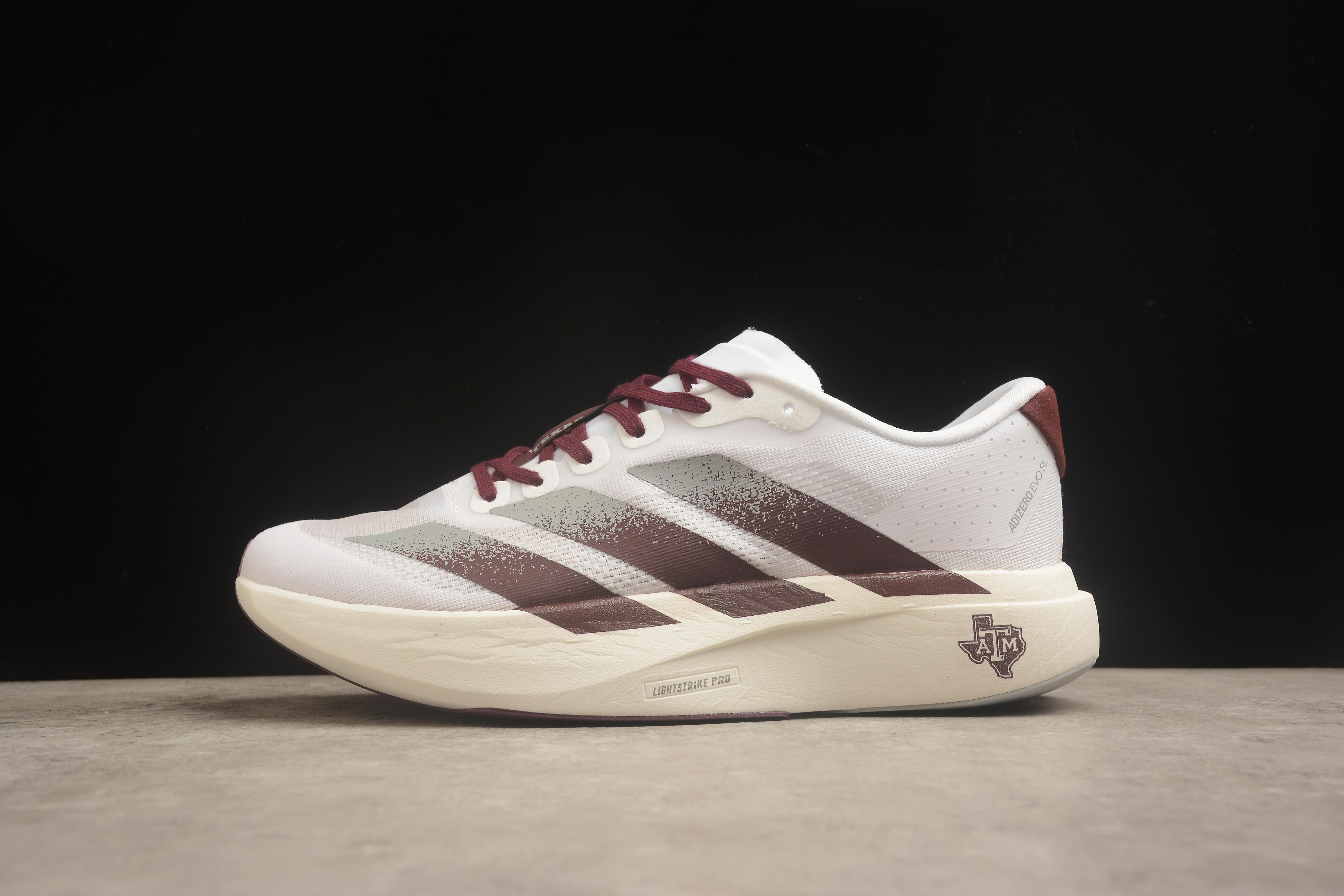 adidas Adizero Evo SL "White/Burgundy" фото № 2
