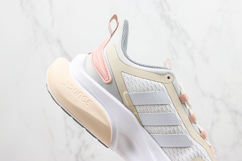 Adidas Alphabounce+ "White/Ivory Pink" фото № 3