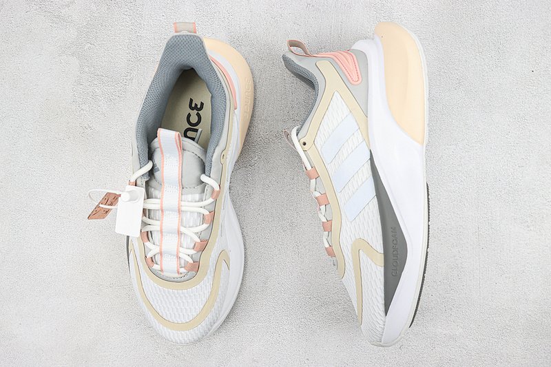 Adidas Alphabounce+ "White/Ivory Pink" фото № 6