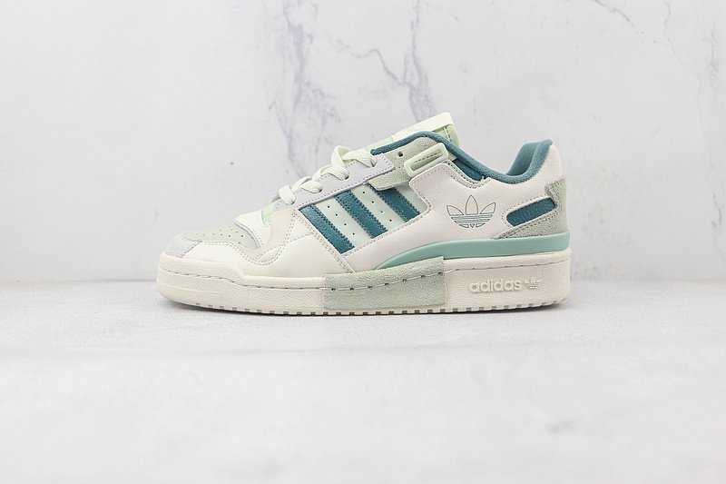 Adidas Forum 84 Low "Beige/Green" фото № 2
