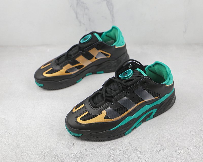 Adidas Niteball "Core Black/Metallic Gold/Blue" фото № 5