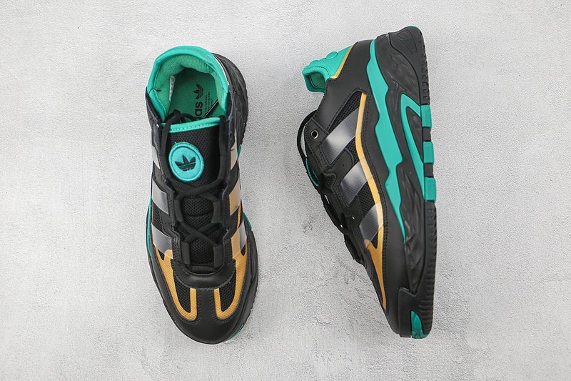 Adidas Niteball "Core Black/Metallic Gold/Blue" фото № 6