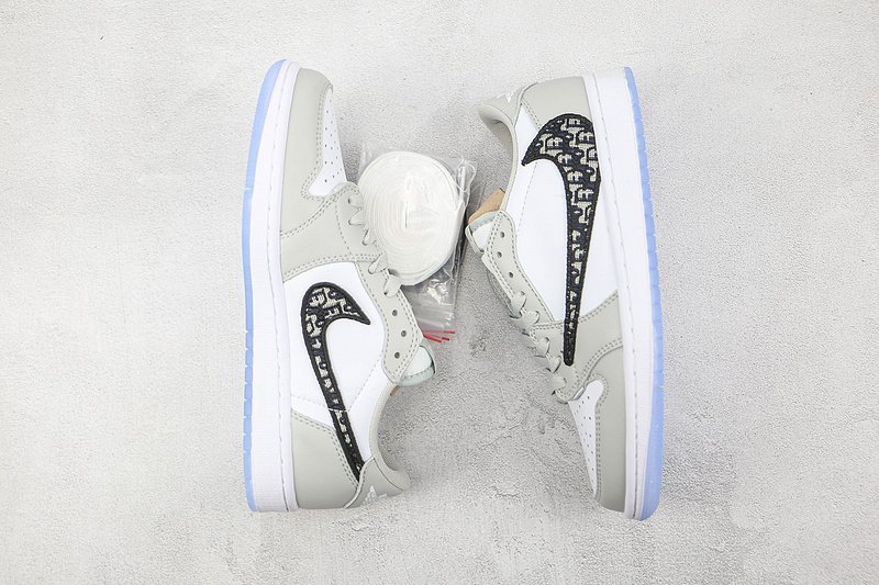 Dior x Air Jordan 1 Low "Grey/Black" фото № 7