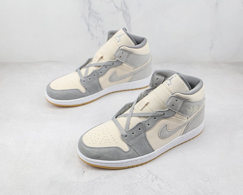 Air Jordan 1 Mid "Coconut Milk/Particle Grey" фото № 5