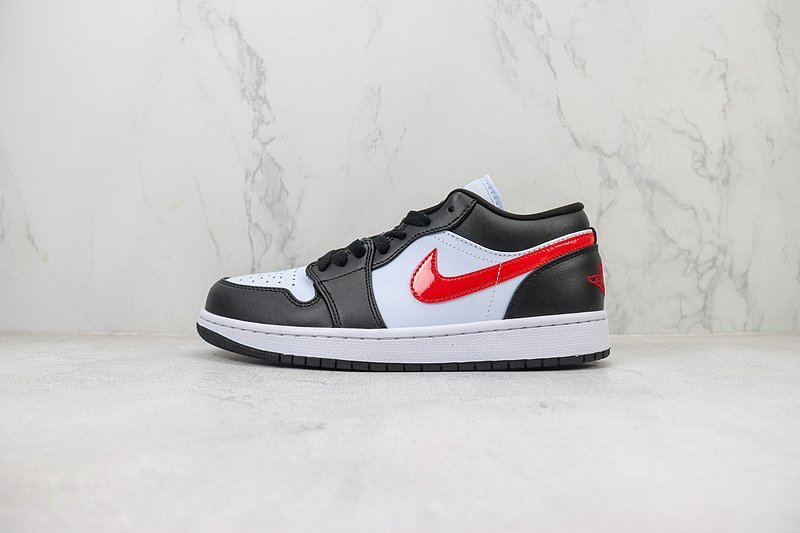 Air Jordan 1 Low "Black/White/Gum Red" фото № 2