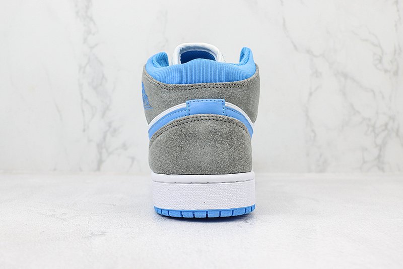 Air Jordan 1 Mid "University Blue/Light Smoke Grey" фото № 9