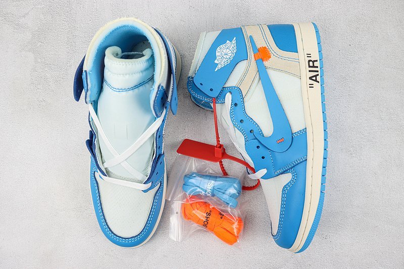Off-White x Air Jordan 1 Retro High "University Blue" фото № 7