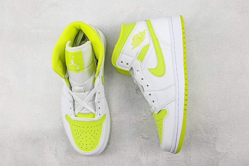 Air Jordan 1 Mid "White Lime" фото № 7