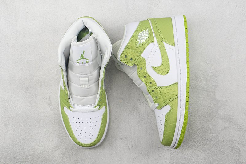 Air Jordan 1 Mid SE "Green Python" фото № 6