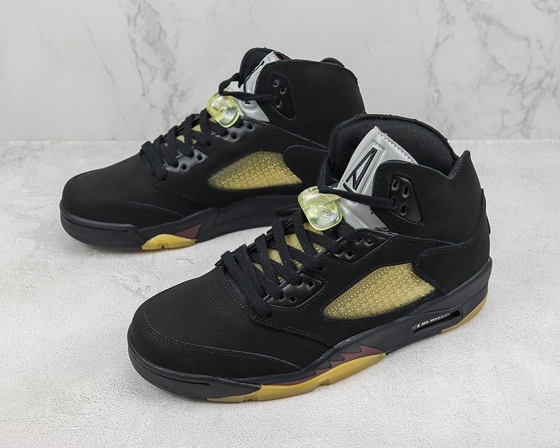 A Ma Maniere x Air Jordan 5 "Core Black/Yellow" фото № 5