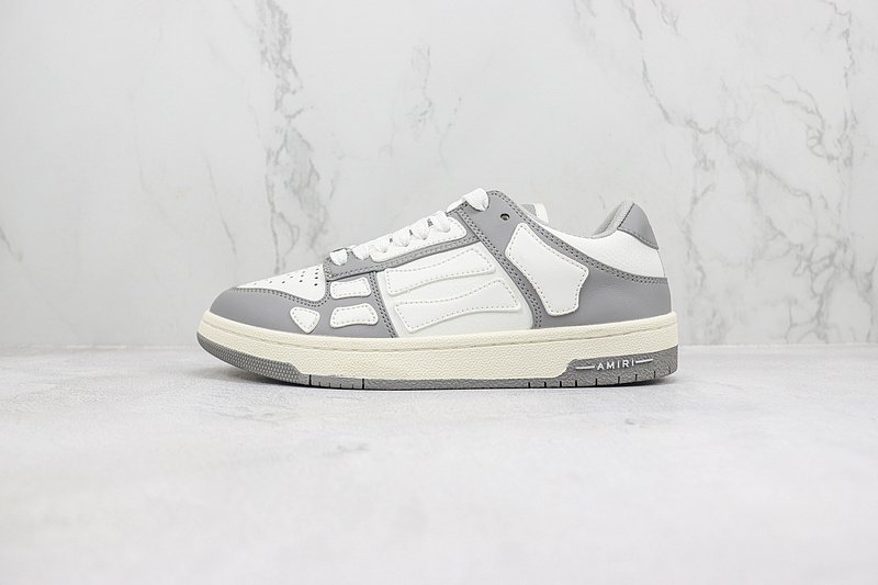 Amiri Skel Top Low "White/Grey" фото № 2