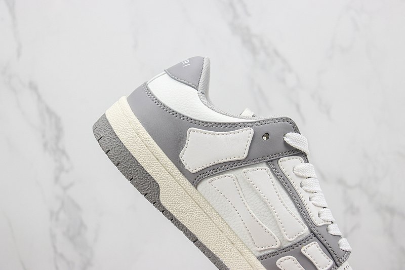 Amiri Skel Top Low "White/Grey" фото № 3