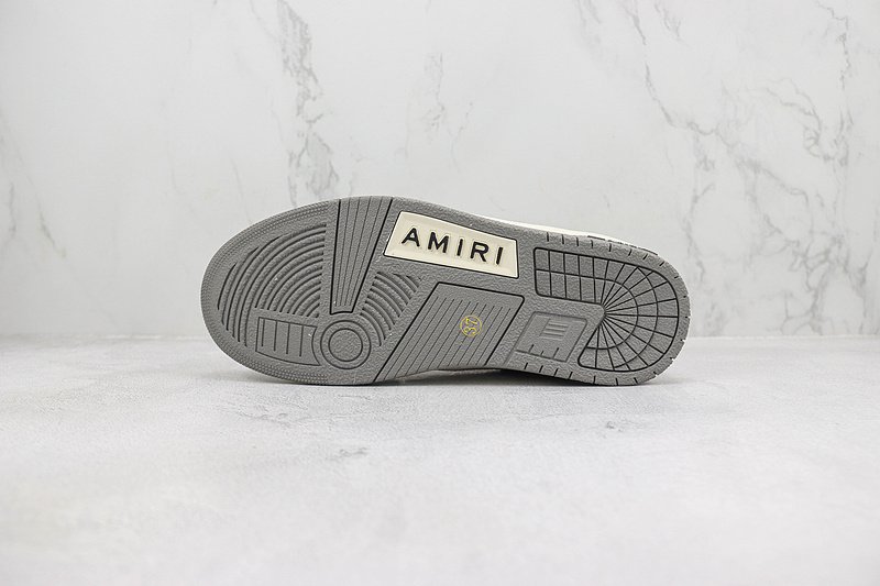 Amiri Skel Top Low "White/Grey" фото № 8