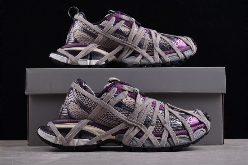 Balenciaga 3XL Extreme Lace Sneaker "Worn-Out/Violet/Gray" фото № 4