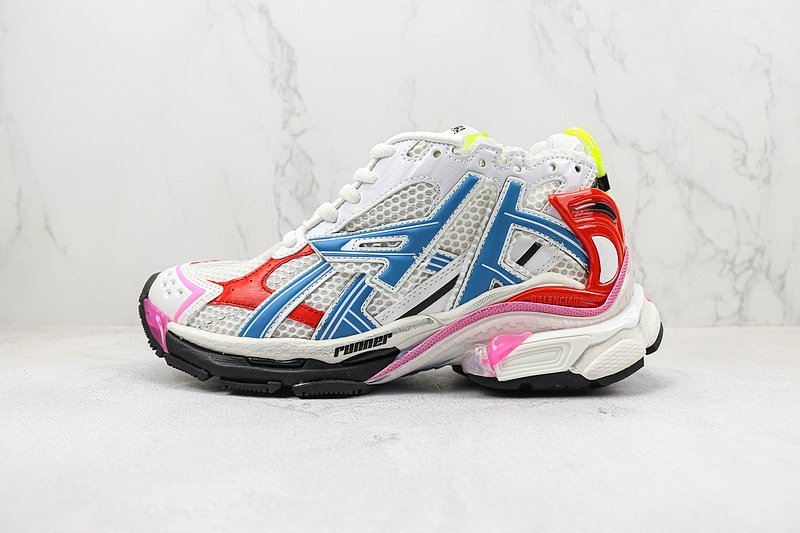 Balenciaga Runner "Light Grey/Red/Blue" фото № 2