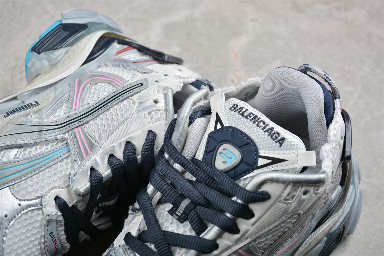 Balenciaga Runner "White/Blue/Pink/Grey" фото № 9