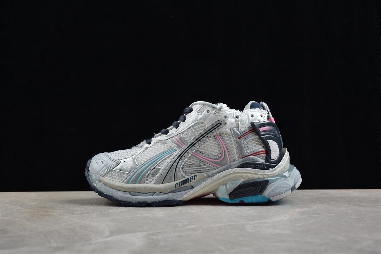 Balenciaga Runner "White/Blue/Pink/Grey" фото № 8