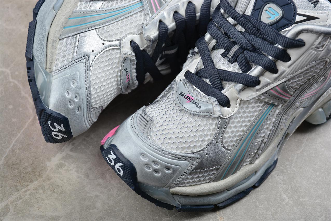 Balenciaga Runner "White/Blue/Pink/Grey" фото № 7