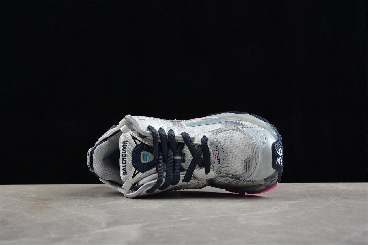 Balenciaga Runner "White/Blue/Pink/Grey" фото № 4