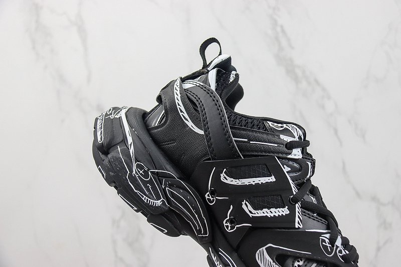 Balenciaga Track "Black/White" фото № 3