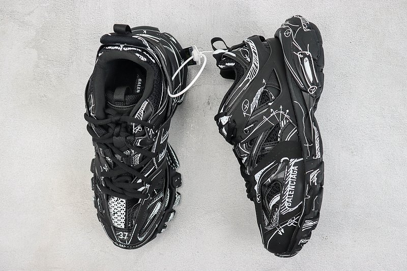 Balenciaga Track "Black/White" фото № 6