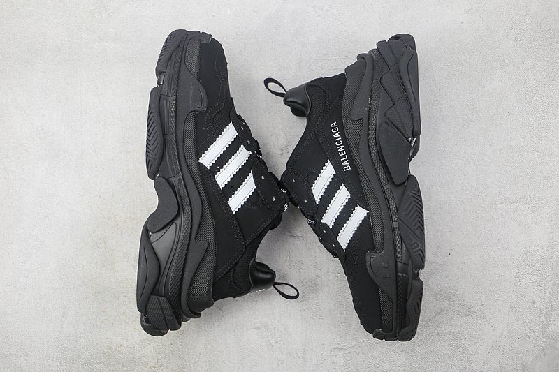 Balenciaga Triple S "Black/White" фото № 6