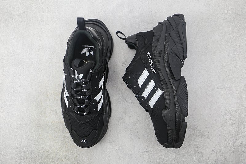 Balenciaga Triple S "Black/White" фото № 7