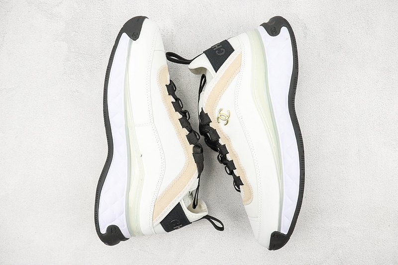 Chanel Bicolor Suede CC Trainer "White" фото № 7