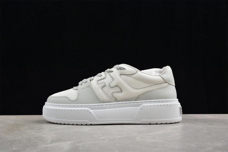 Fendi Match Leather "White/Gray" фото № 2