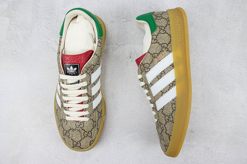 Adidas x Gucci Gazelle "Beige/White/Green" фото № 6