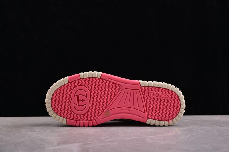 Gucci Re-Web Sneaker "GG Canvas – Beige Fuchsia" фото № 4