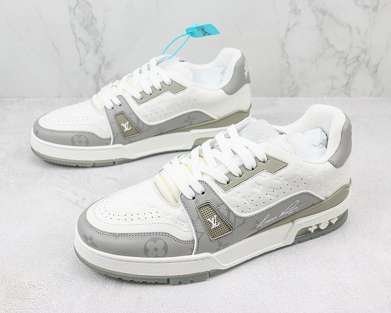 Louis Vuitton LV Trainer 2021 Low "Signature White" фото № 5