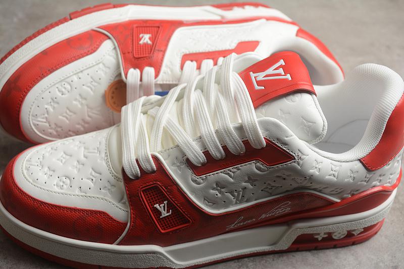 Louis Vuitton LV Trainer Sneakers "Red" фото № 6