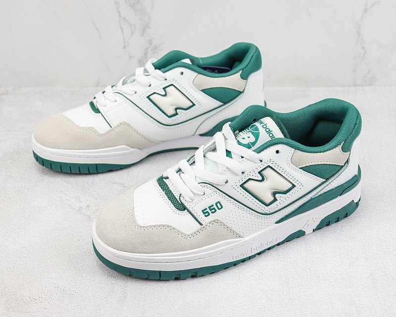 New Balance 550 "White/Emerald Green" фото № 5