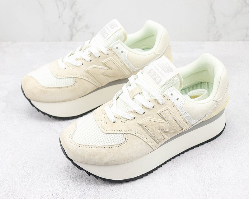 New Balance 574+ WL574ZAA "Light Yellow" фото № 5