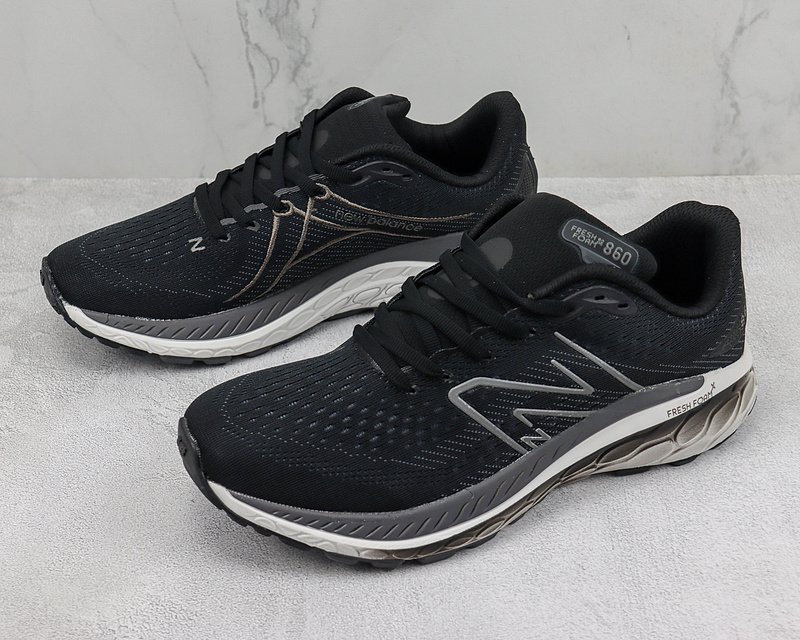 New Balance Fresh Foam 860v13 “Black/White” фото № 5
