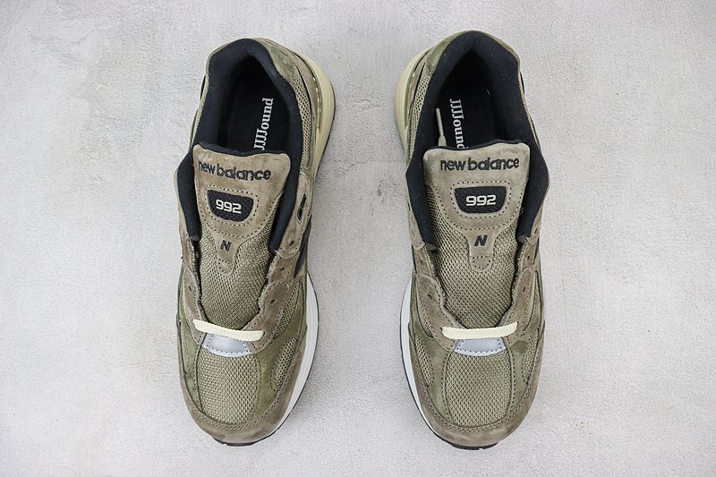 New Balance 992 "Grey/Olive" фото № 7