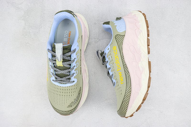 New Balance Fresh Foam X More Trail V3 "Light Green/Sky Blue/Pink" фото № 6